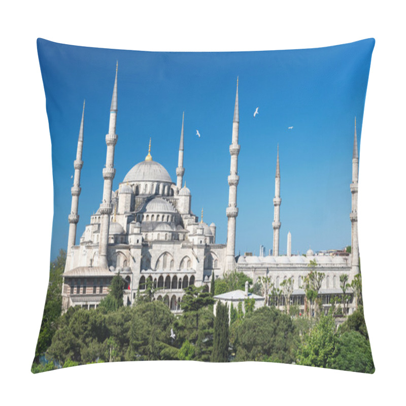 Personality  View Of The Blue Mosque (Sultanahmet Camii) In Istanbul, Turkey Pillow Covers