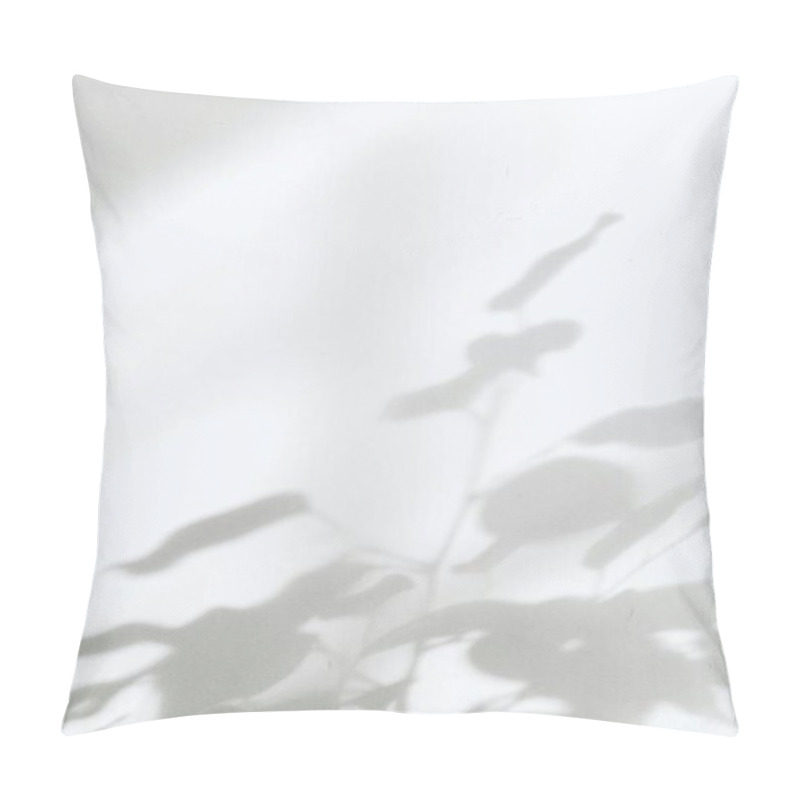 Personality  Elegant Shadow Play Of A Leafy Plant Against A Soft Background. Pillow Covers