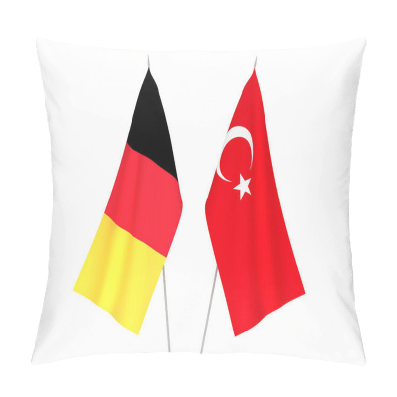 Personality  Belgium And Turkey Flags Pillow Covers