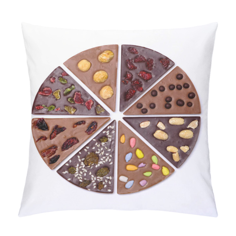 Personality  Chocolate Pizza With Nut And Berry Topping Pillow Covers