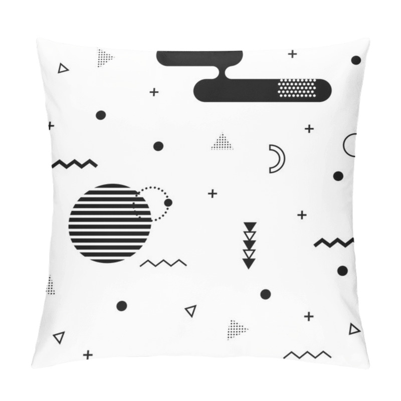 Personality  Memphis Background. Abstract Pattern Fashion 80-90s. Pillow Covers