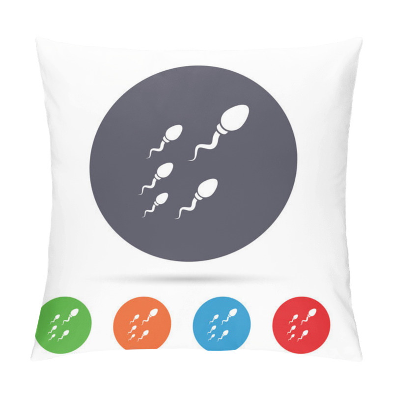 Personality  Sperm Icons Set Pillow Covers