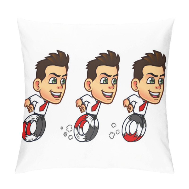 Personality  Businessman Cartoon Animation Sprite Pillow Covers