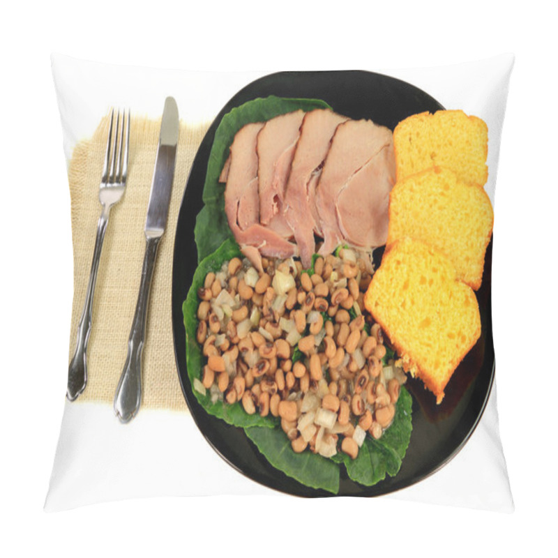 Personality  Served American South Tradition New Years Day Meal  Pillow Covers