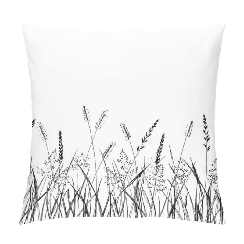 Personality  Seamless Pattern Grass Strip. Vector Illustration Pillow Covers