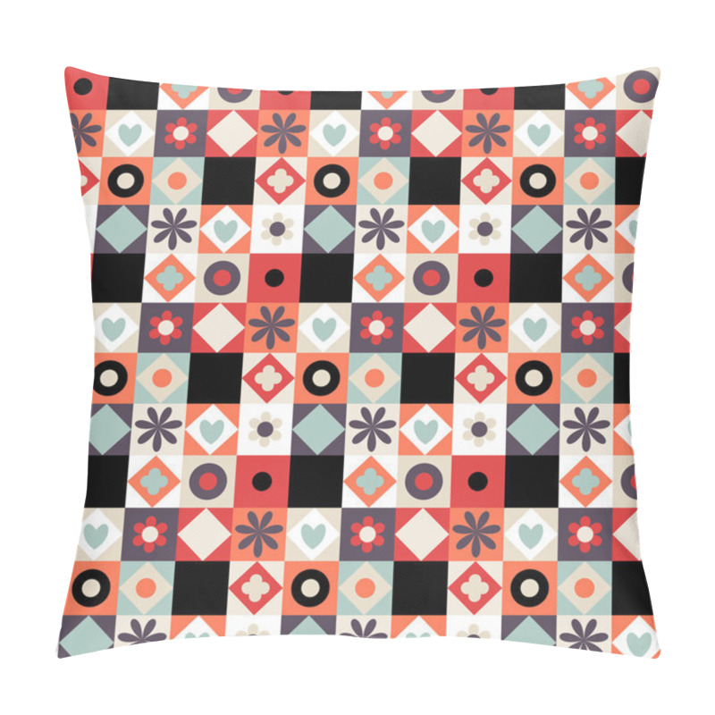 Personality  Quilting Pattern Seamless Vector Pillow Covers