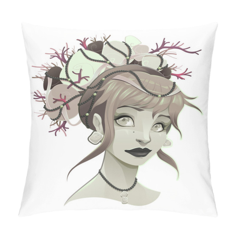 Personality  Portrait Of A Lady Pillow Covers