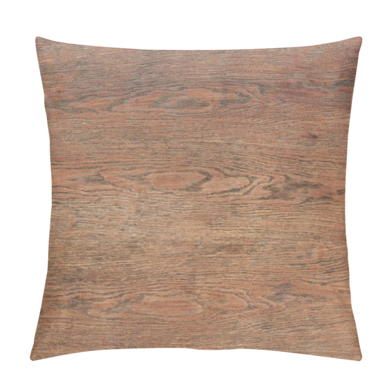 Personality  Full Frame Image Of Empty Brown Wooden Table Pillow Covers