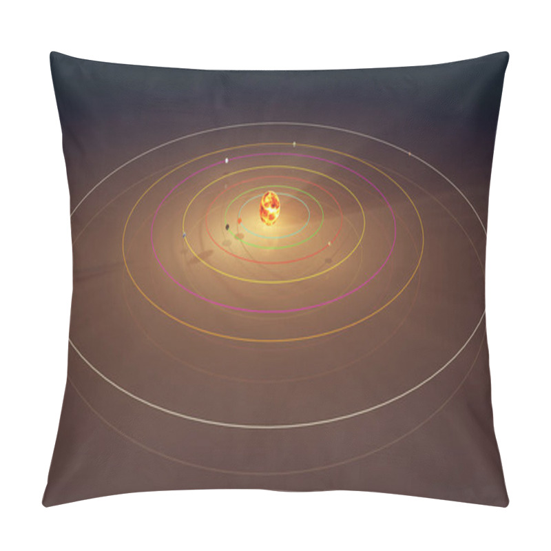 Personality  TRAPPIST-1 System 3D Illustration Pillow Covers