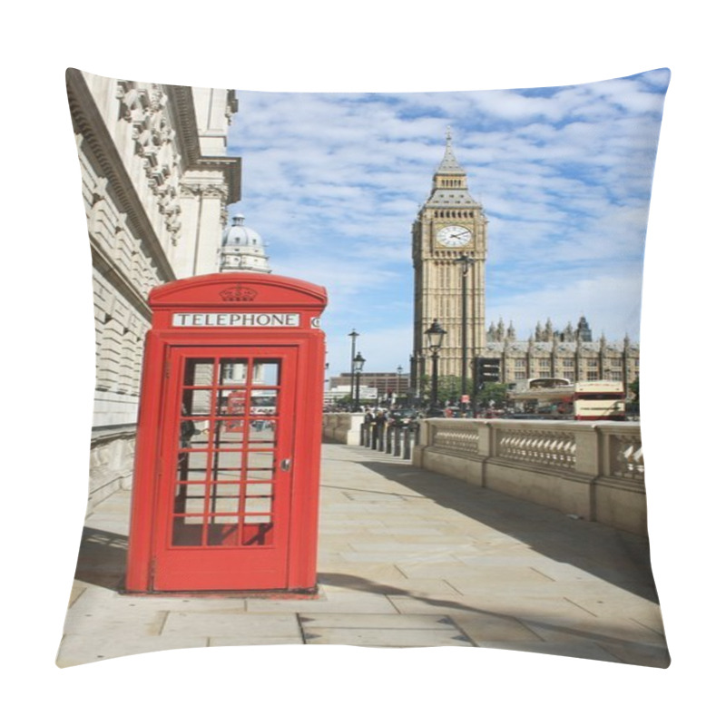 Personality  London Red Telephone Booth Pillow Covers