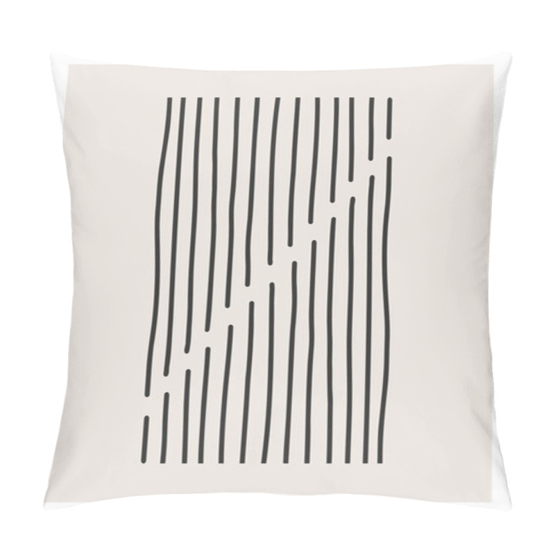 Personality  Trendy Abstract Creative Minimalist Artistic Hand Drawn Composition Pillow Covers