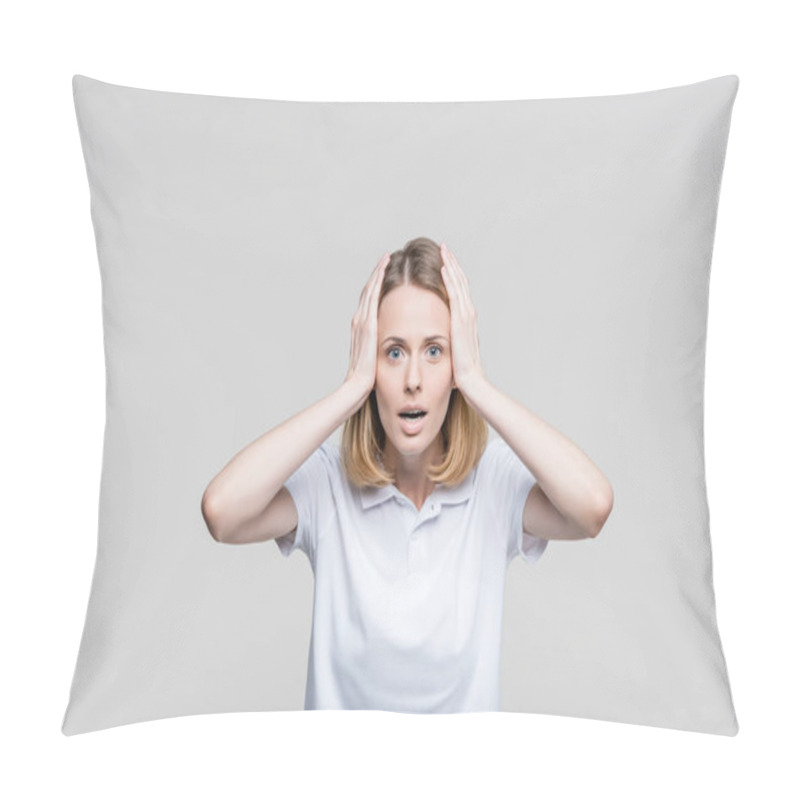 Personality  Attractive Shocked Woman Pillow Covers