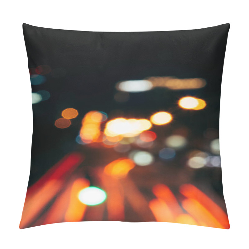 Personality  Night City Lights In Bokeh Style Background Pillow Covers