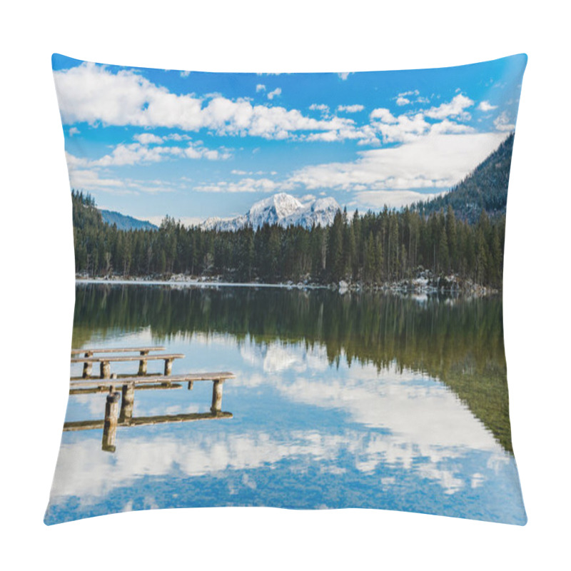 Personality  Vacations In The Mountains On A Mountain Lake Pillow Covers