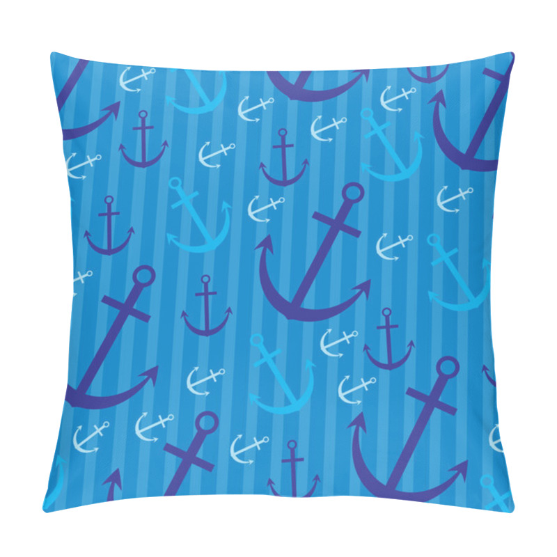 Personality  Seamless Anchor Pattern In Vector Format. Pillow Covers