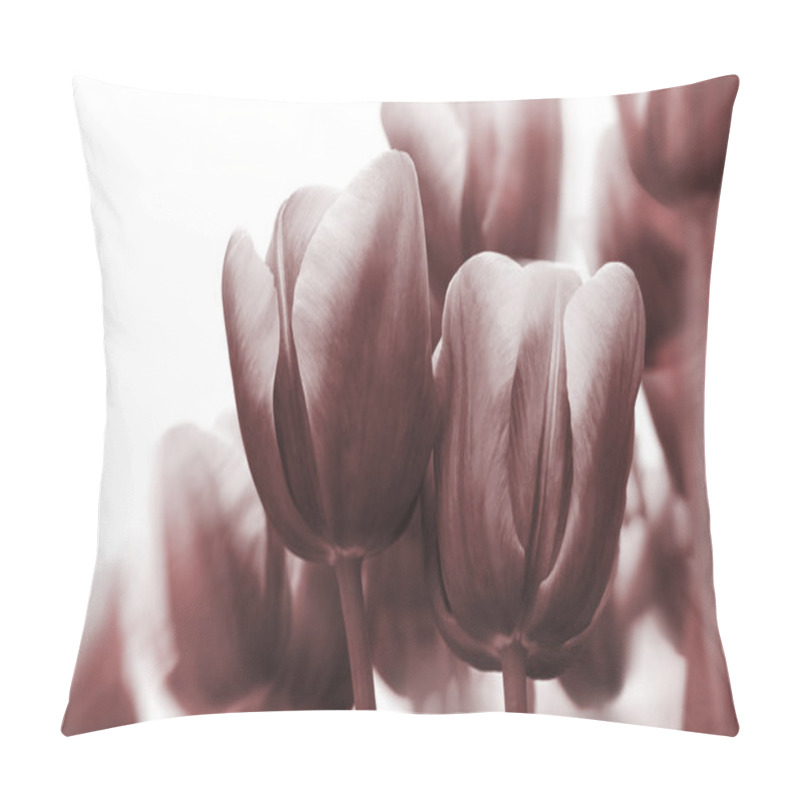 Personality  Monochrome Tulips Pillow Covers