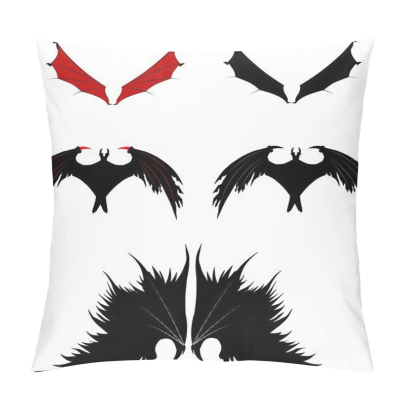 Personality  Dragon Wings In Silhouette Pillow Covers