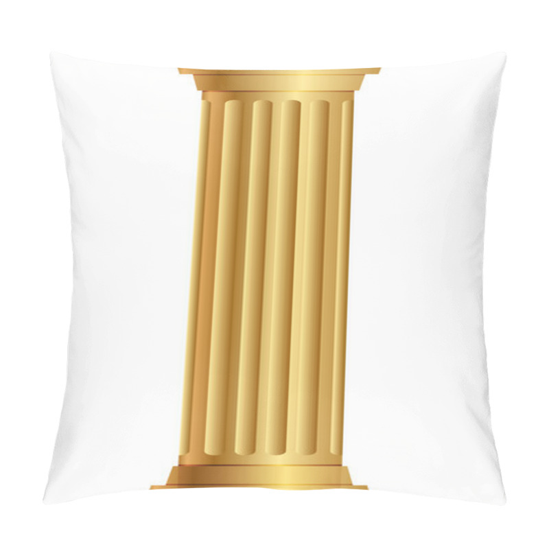 Personality  Vector Illustration Of Gold Column Pillow Covers