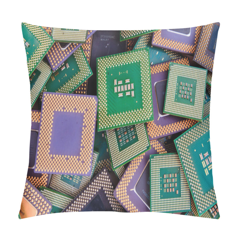 Personality  Modern CPU Background Processor Pillow Covers