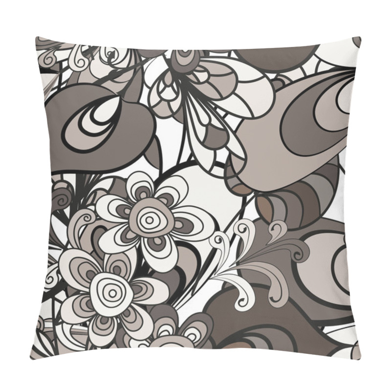 Personality  Floral Print. Vector Seamless Floral Pattern. Pillow Covers