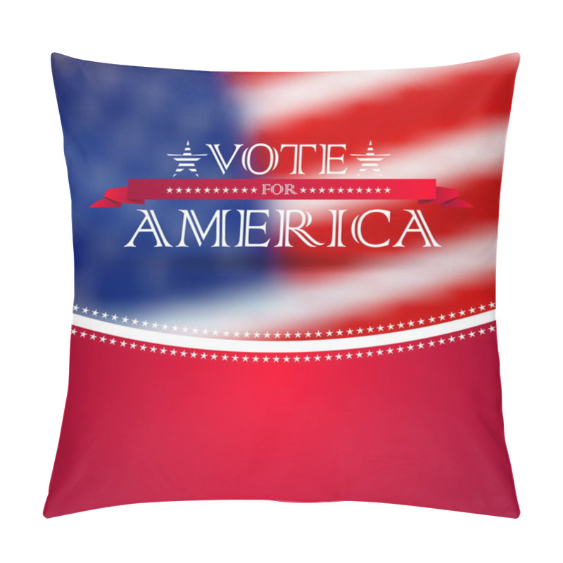 Personality  Blurred USA Flag Pillow Covers