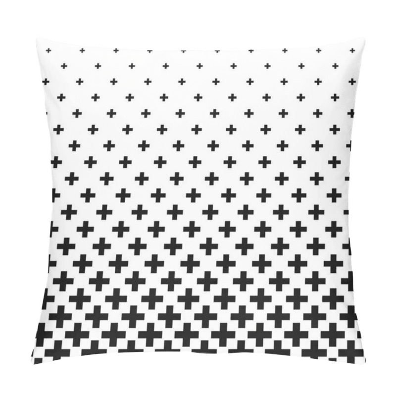 Personality  Black And White Greek Cross Pattern Background Pillow Covers