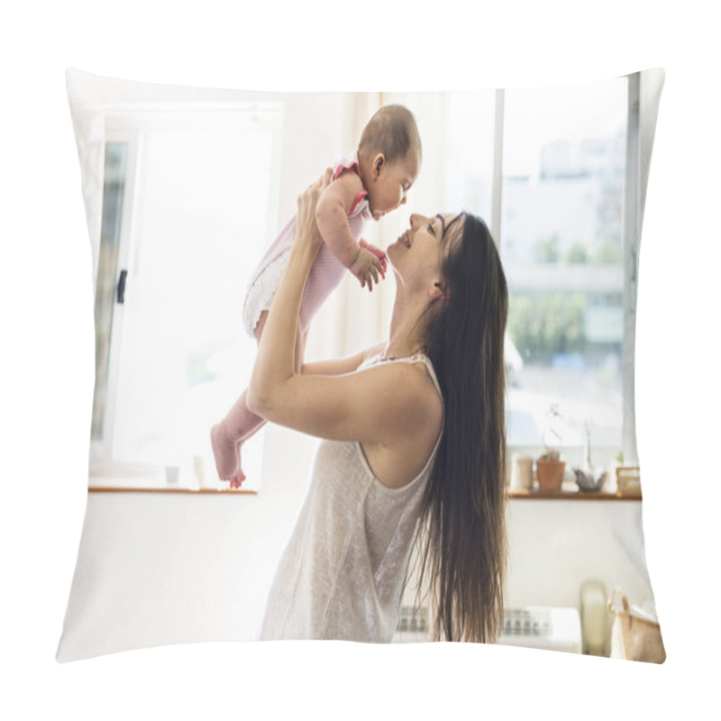 Personality  Mother Holding Newborn Baby Pillow Covers