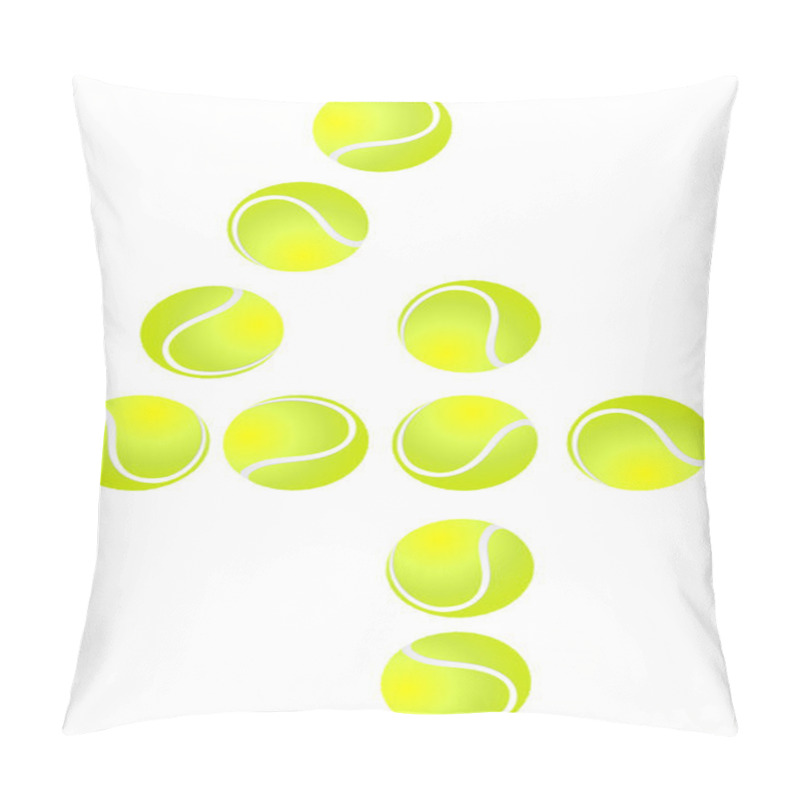 Personality  Tennis Ball Number 4 Pillow Covers