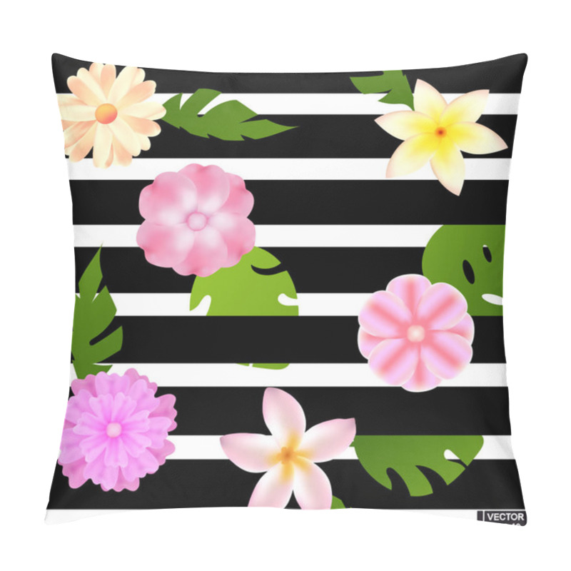 Personality  Seamless Pattern With Flowers Pillow Covers