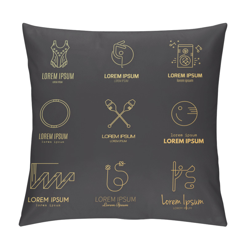 Personality  Gymnastics Equipment Symbols. Pillow Covers