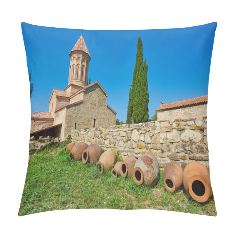 Personality  Ikalto Orthodox Monastery Complex And Academy In Kakheti Georgia Pillow Covers