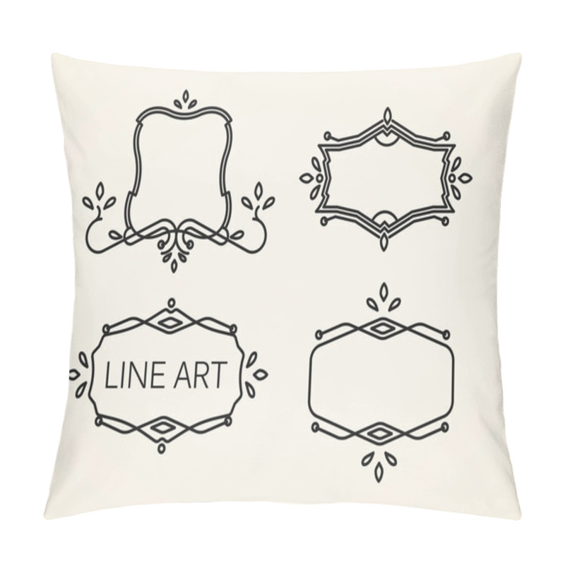 Personality  Line Art Elements Pillow Covers