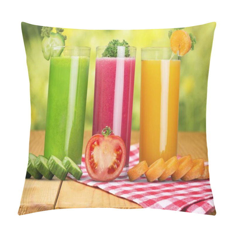 Personality  Glasses Of Fresh Juice  Pillow Covers