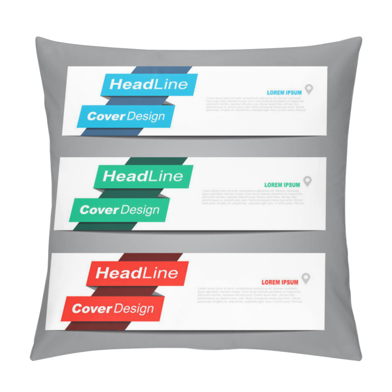 Personality  Design Horizontal Template Flyer Banner. Vector Illustration. Pillow Covers