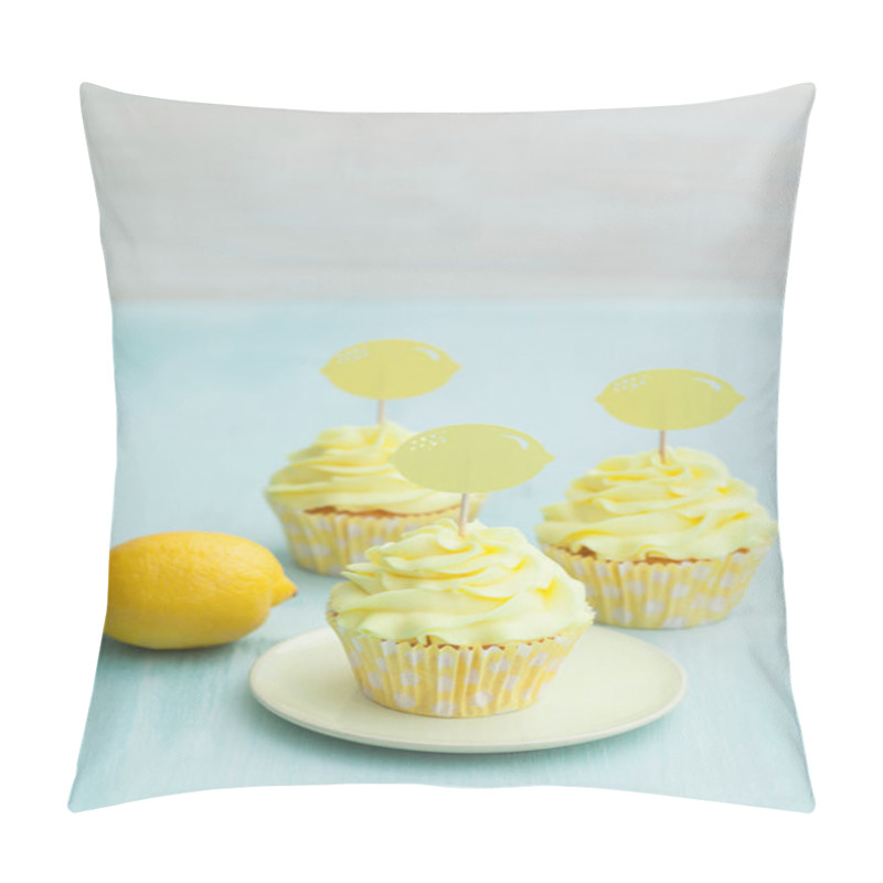 Personality  Three Lemon Cupcakes Pillow Covers