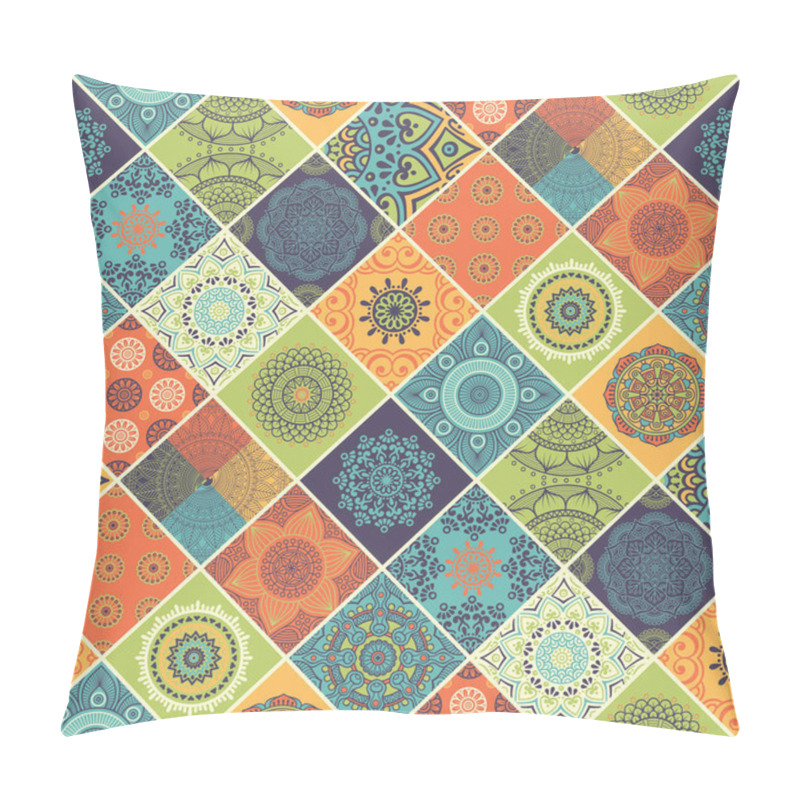 Personality  Ethnic Floral Seamless Pattern Pillow Covers