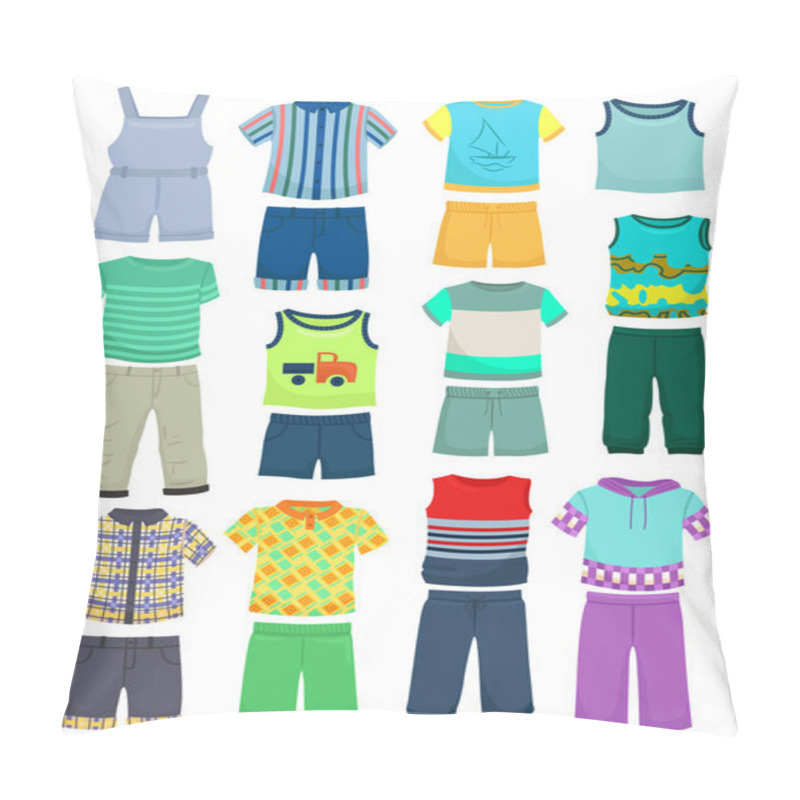 Personality  Summer Clothes For Little Boys Pillow Covers