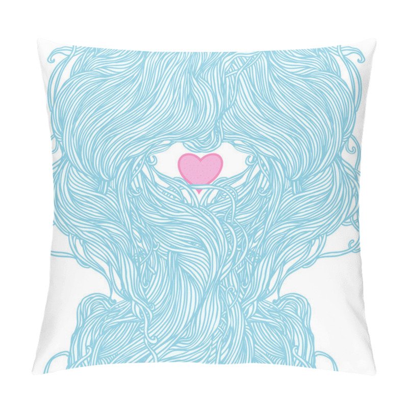 Personality  Vector Abstract Pattern With Waves Pillow Covers