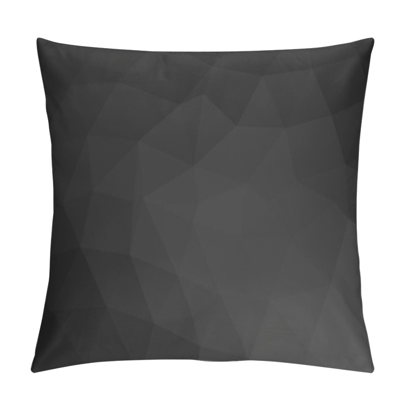 Personality  Dark Silver, Gray Vector Low Poly Layout. Pillow Covers