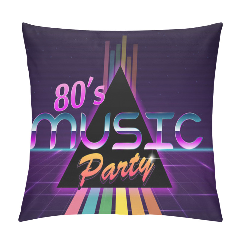 Personality  Background In Style 80s. Pillow Covers