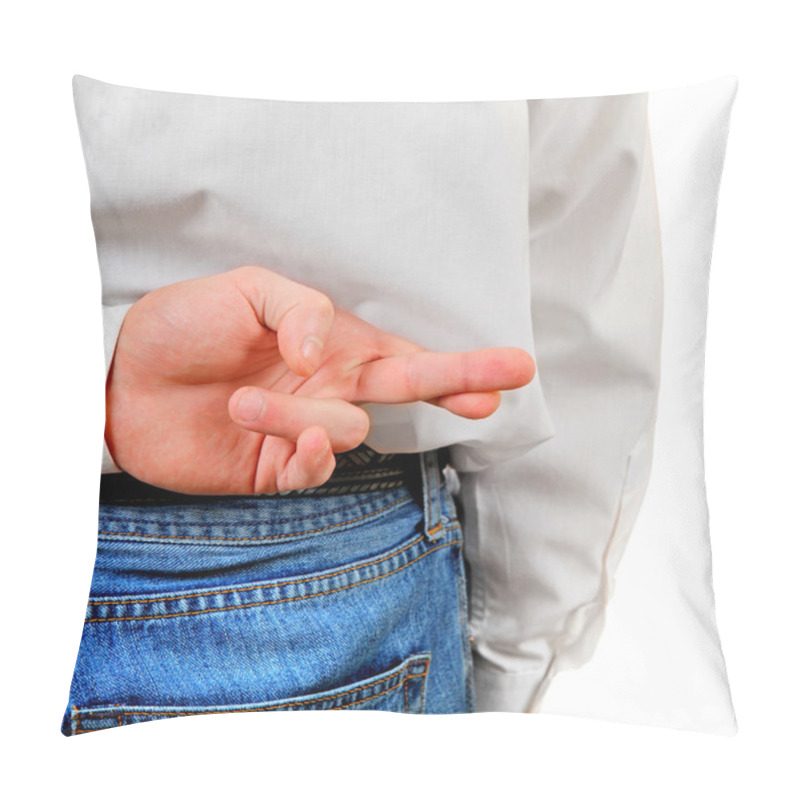 Personality  Fingers Crossed Closeup Pillow Covers