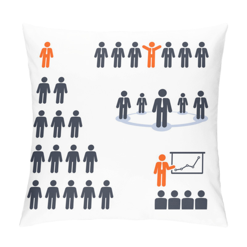 Personality  Business People. Team, Presentation, Business Tree Network Pillow Covers