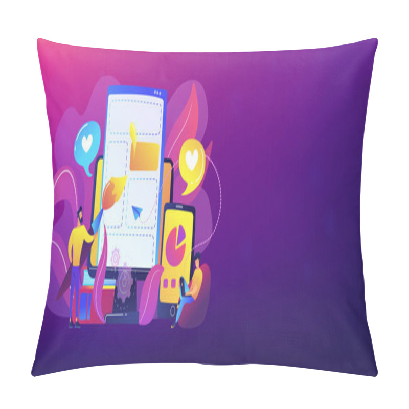 Personality  Front End Development It Header Or Footer Banner Pillow Covers