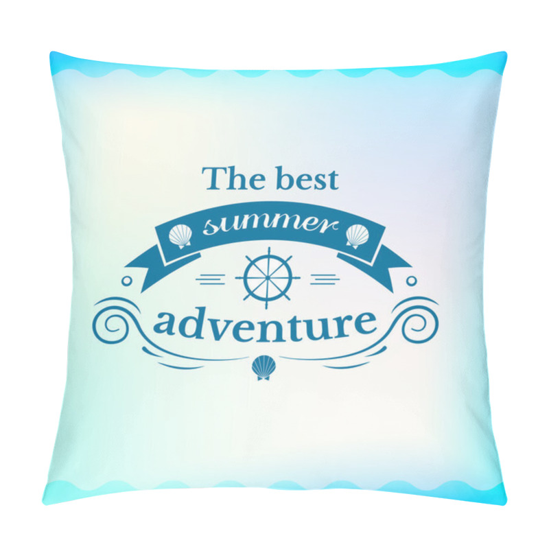 Personality  The Best Summer Adventure Logo Pillow Covers