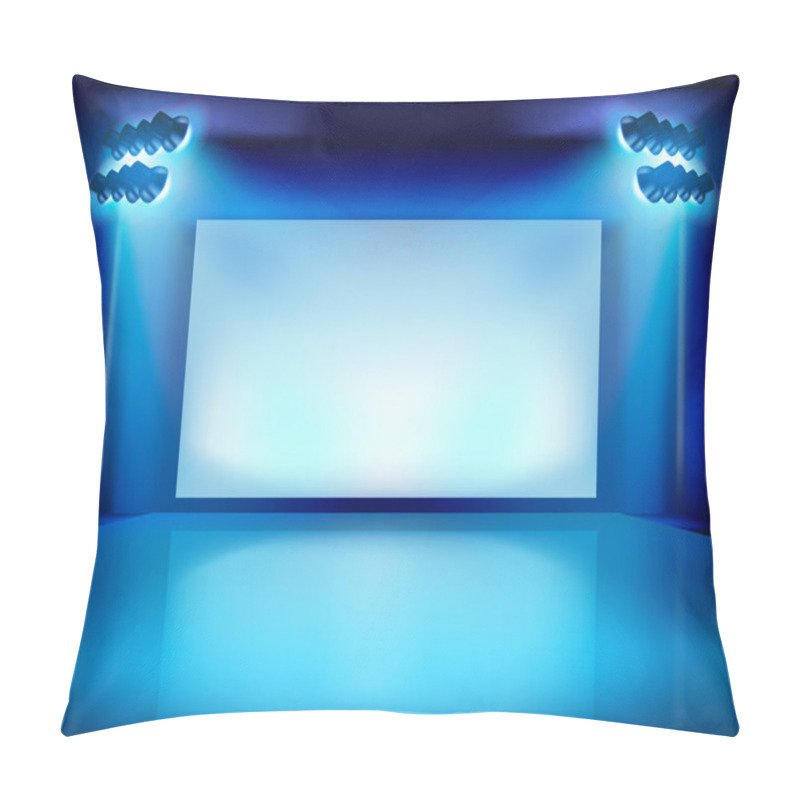 Personality  Performance In The Theater. Vector Illustration. Pillow Covers