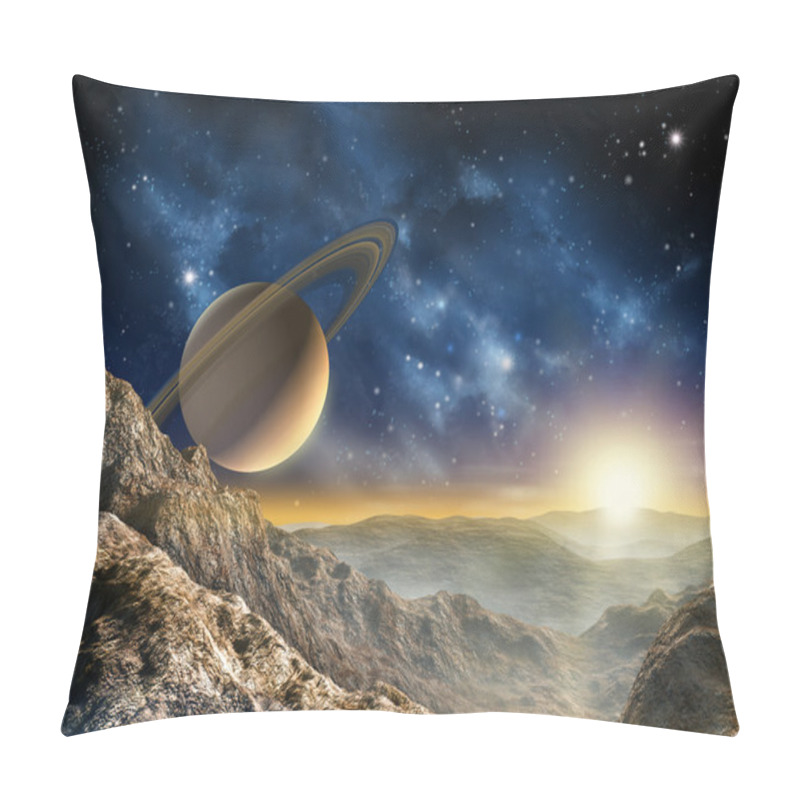 Personality  Saturn Moon Pillow Covers