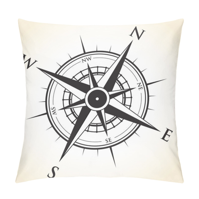 Personality  Compass Background Pillow Covers