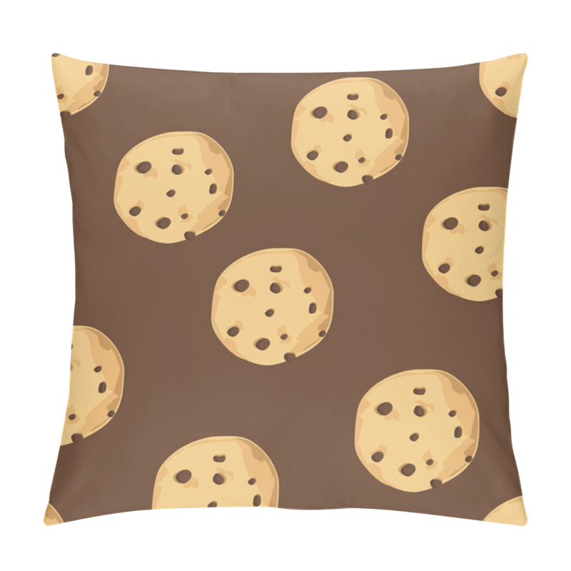 Personality  Seamless Pattern With Cookies Pillow Covers