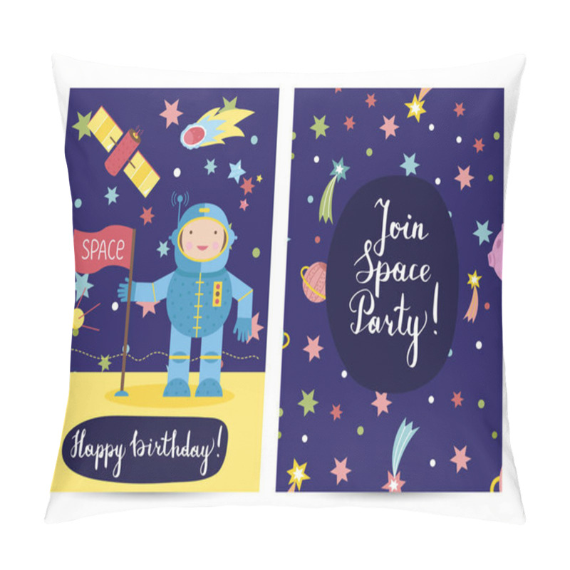 Personality  Invitation On Children Costumed Birthday Party Pillow Covers