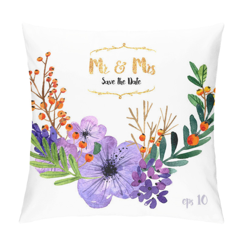 Personality  Collection Of Painted Flowers Pillow Covers